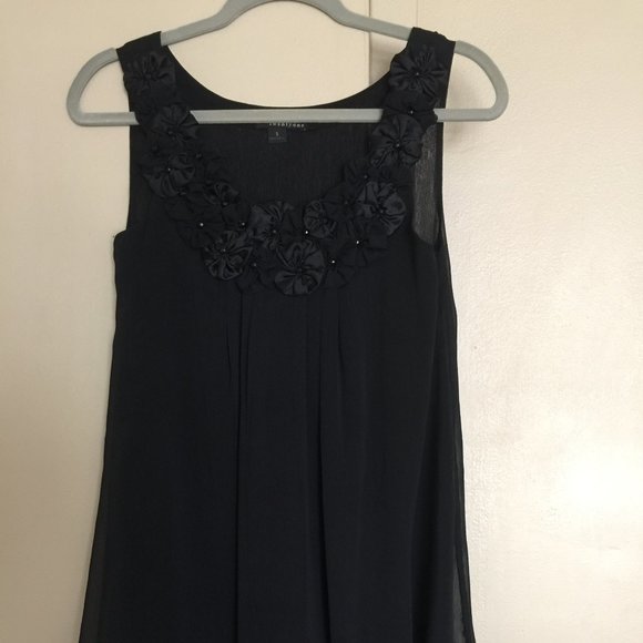 Twenty One Black Dress with Flower Embroidery - Picture 2 of 5